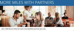 Free SkyMiles With All Delta Partners !