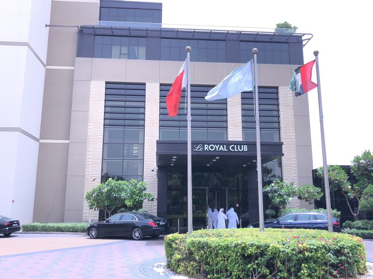 Entrance to The Le Meriden DXB Le Royal Club