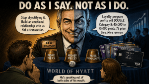 World of Hyatt Just Raised Points Prices 67%. Their CEO Says You’re “Objectifying” Them.